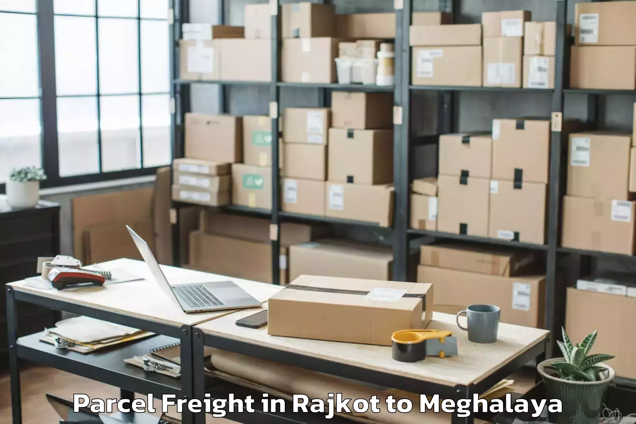 Hassle-Free Rajkot to Shillong Airport Shl Parcel Freight